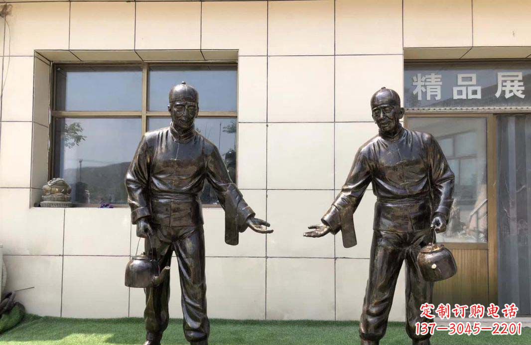 大同店小二雕塑——记茶馆民俗