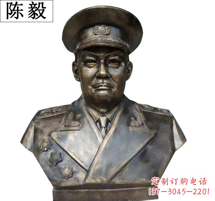 大同传承伟大梦想陈毅胸像铜雕