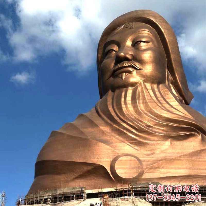 大同成吉思汗大雕塑-大型成吉思汗头像景区景点历史名人雕塑