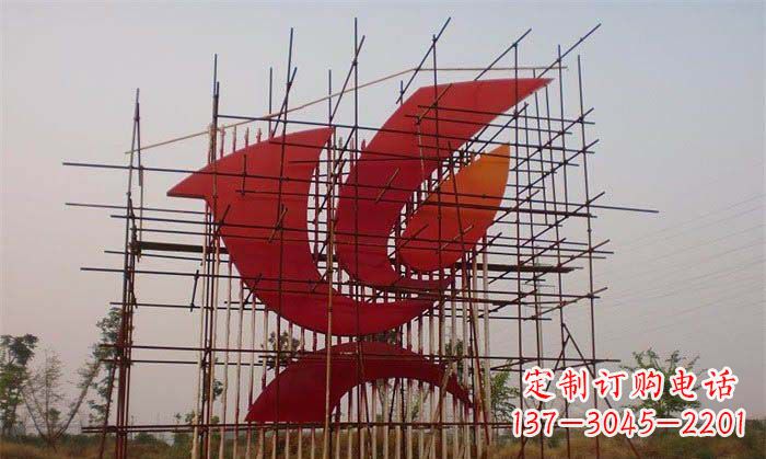 大同城市和平鸽雕塑传递和平信息