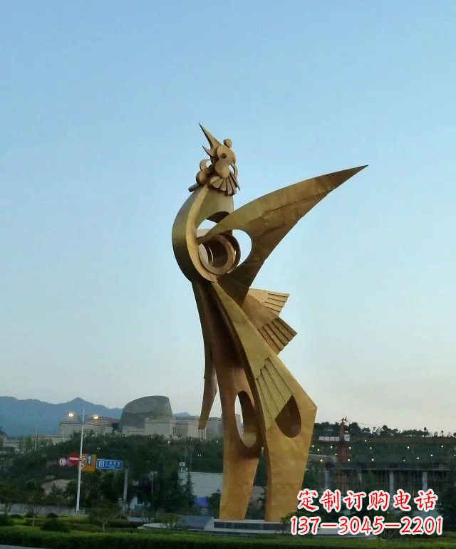 大同凤凰展翅,给城市增添灵动之美