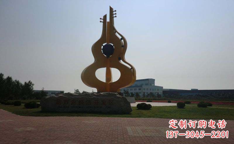 大同城市的不锈钢葫芦雕塑