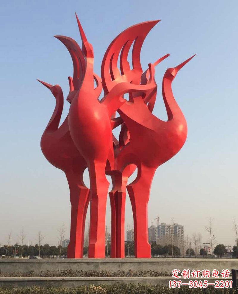 大同仙鹤雕塑一座城市的标志