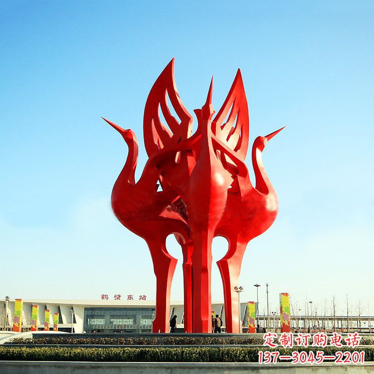 大同“仙鹤之歌仙鹤雕塑的精彩瞬间”