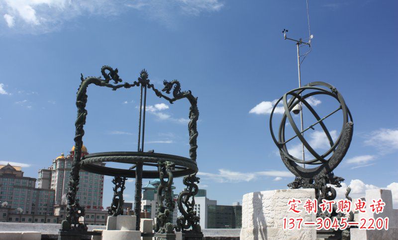 大同城市广场大型浑天仪铜雕