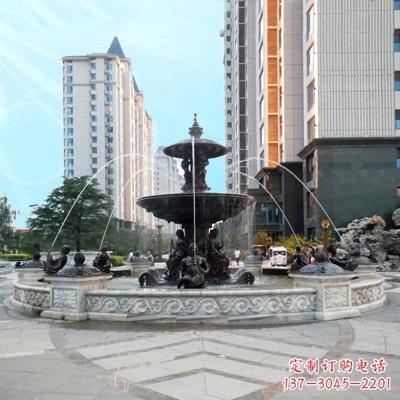 大同城市广场欧式水景喷泉景观雕塑