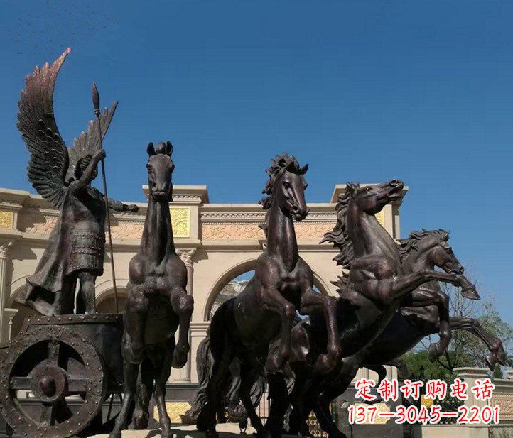 大同城市广场战马铜雕摆件 (2)