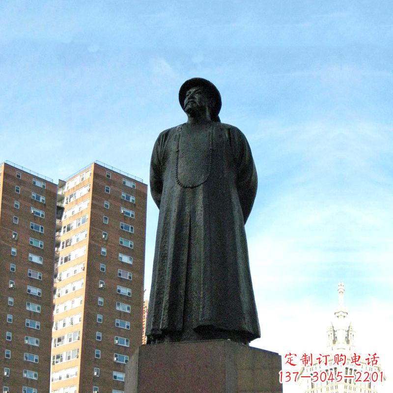大同城市文化名人大型林则徐铸铜雕塑