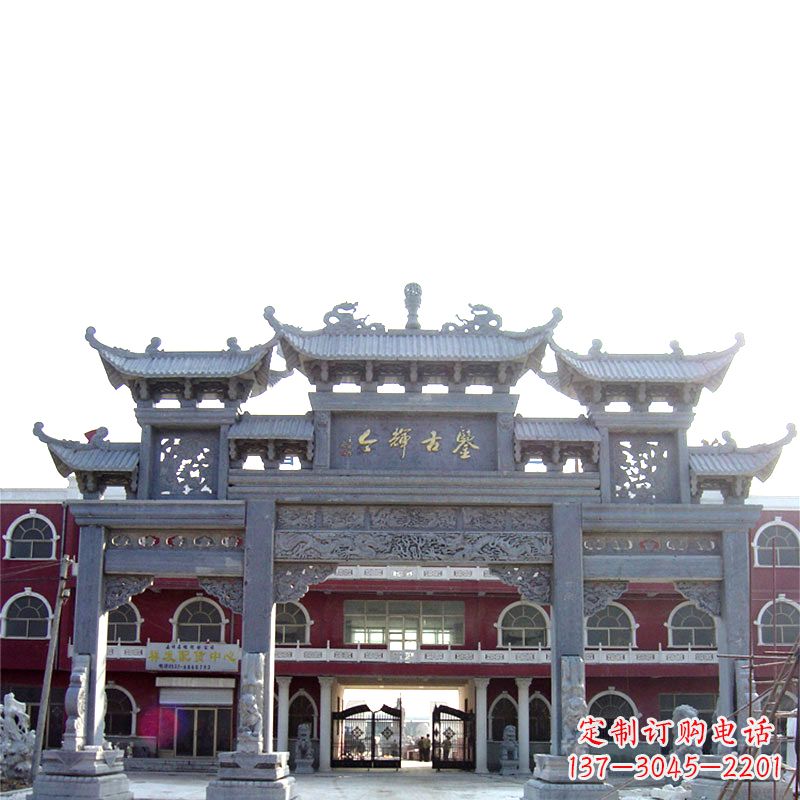 大同石雕牌楼极致精美的城市艺术