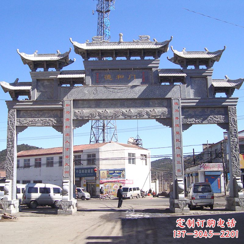 大同中国古代的牌楼雕塑——传承着历史文化的精髓