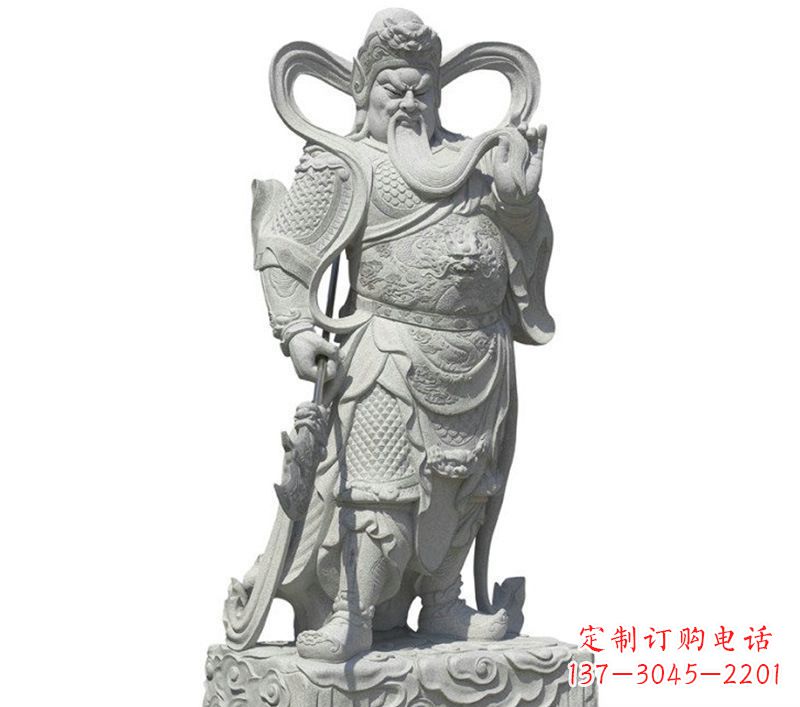 大同关公雕像象征着威武的英雄
