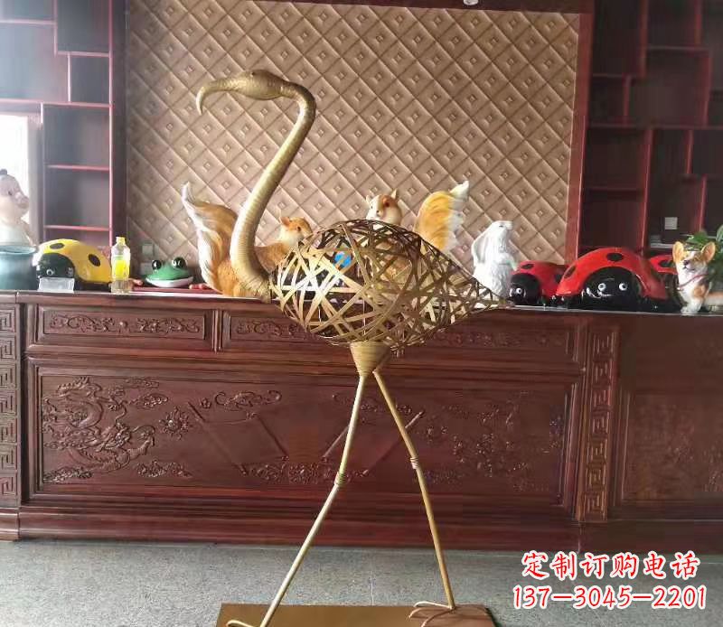 大同火烈鸟雕塑精美绝伦