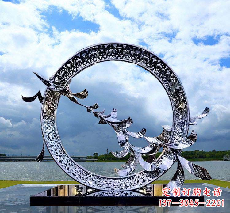 大同大雁雕塑不锈钢精美雕刻