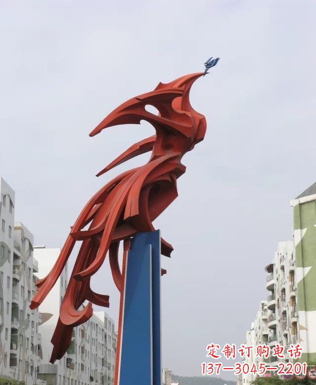大同凤凰雕塑传承古老文化的艺术精品