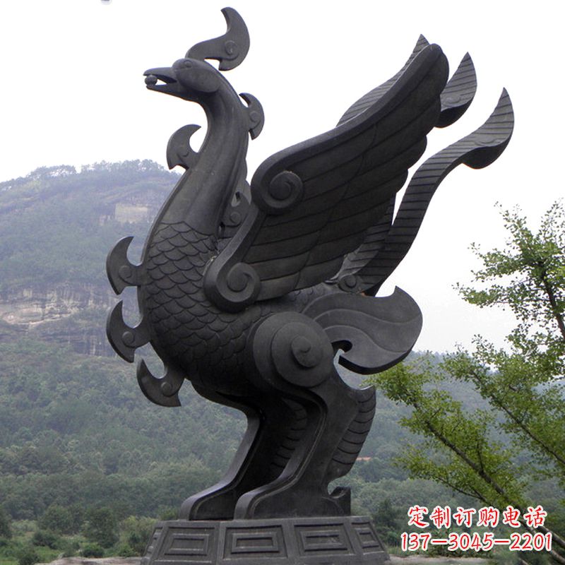 大同凤凰铜雕传承古神兽之美