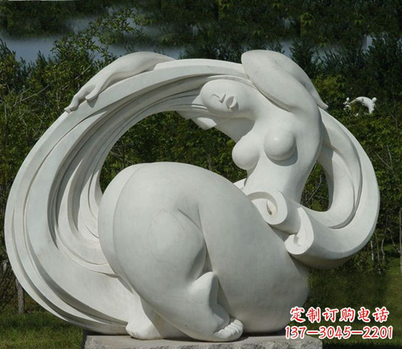大同抽象美女石雕
