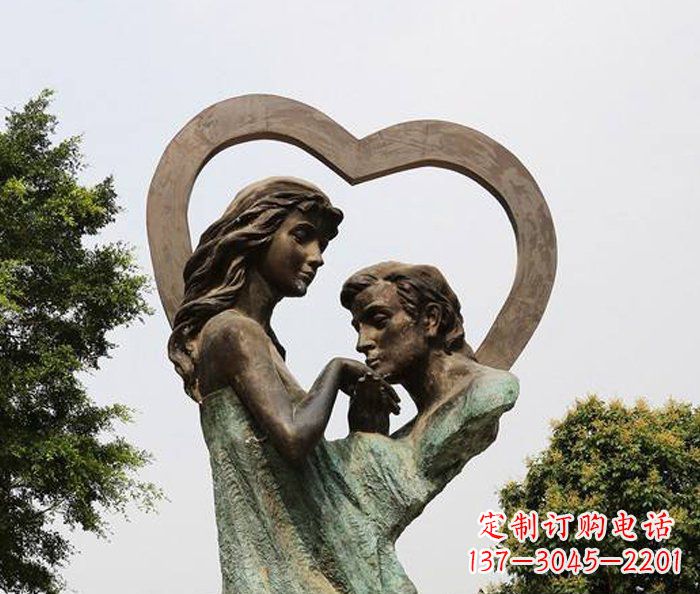 大同浪漫爱情,永恒铜雕