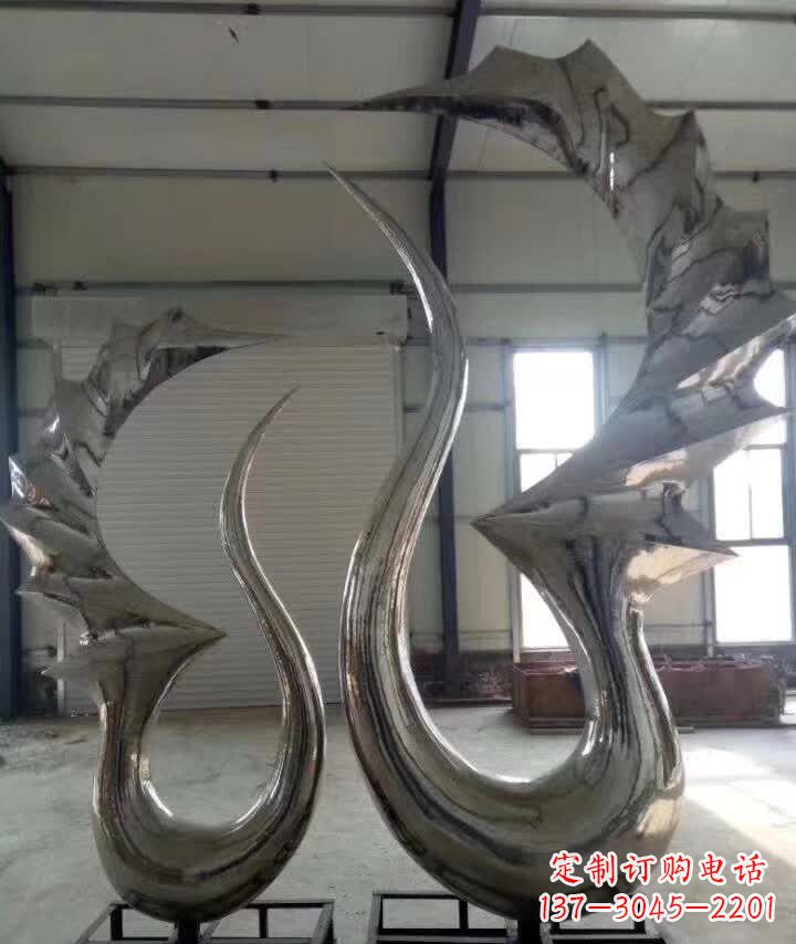 大同抽象天鹅不锈钢雕塑