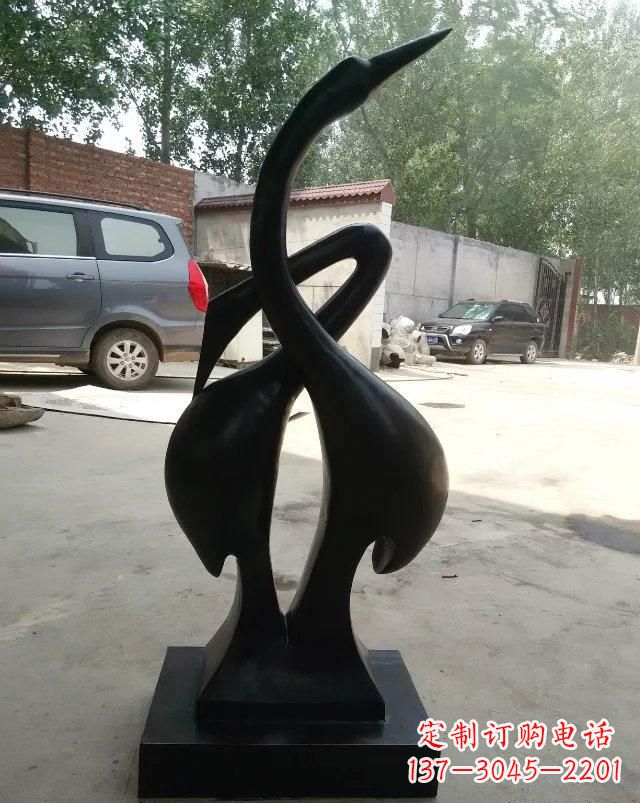 大同抽象天鹅铜雕