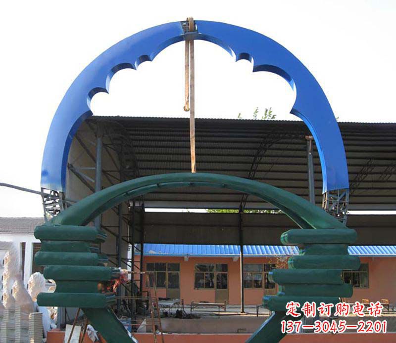 大同精致的不锈钢圆环雕塑