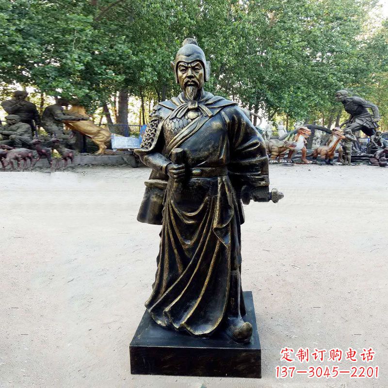 大同李靖--初唐著名人物仿铜雕塑像