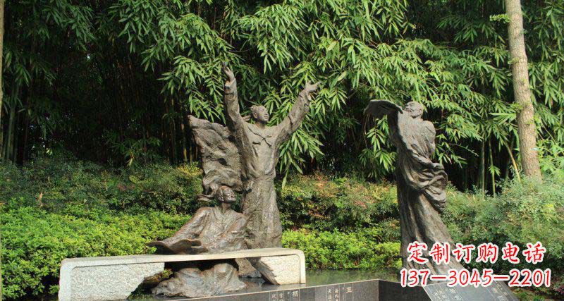 大同昔日名人的铜雕传承