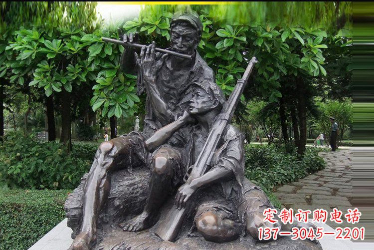 大同红军战士雕塑——抒发军旅情怀