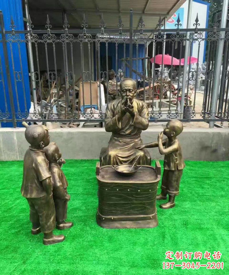 大同传统糖人铜雕——赞美传统文化的艺术精品