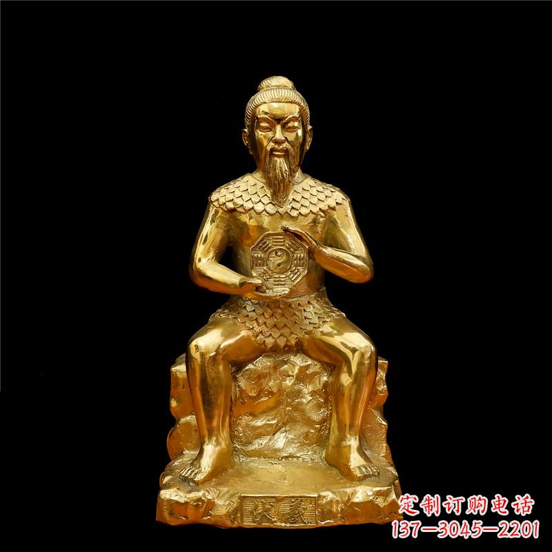 大同伏羲大帝神像汇聚古老文明中的象征