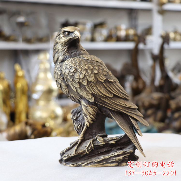 大同纯铜老鹰雕塑传承自然之美