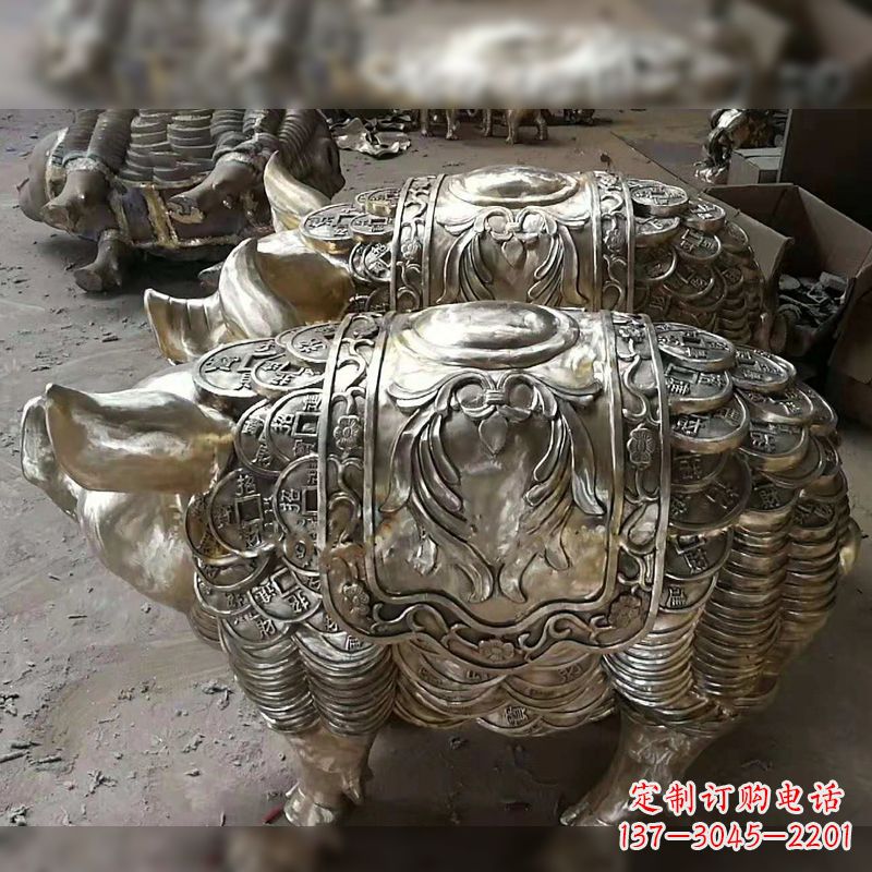大同纯铜铸造的招财生肖动物风水雕塑
