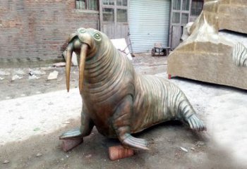 大同纯铜海豹雕塑艺术的象征