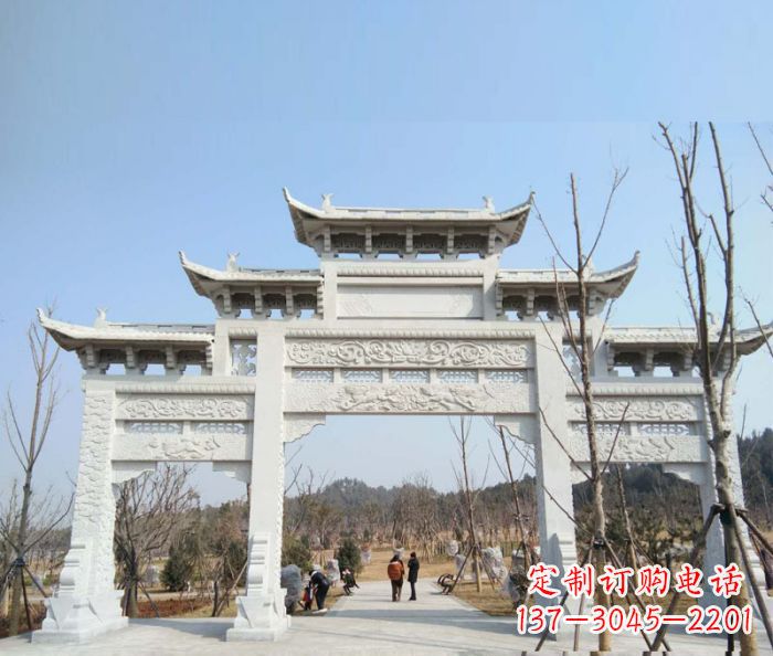 大同“村口三门石雕牌楼”——悠久历史的见证