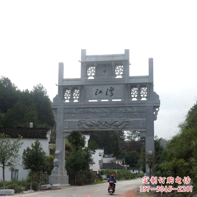 大同精美石牌坊雕塑——传承中国古典文化