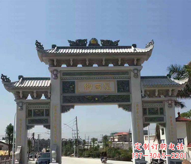 大同石牌坊雕塑——缅怀深厚的历史情谊