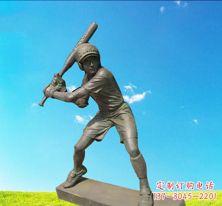 大同棒球雕塑传承美国传统文化