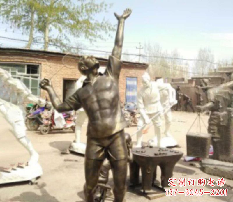 大同羽毛球雕塑传承运动精神