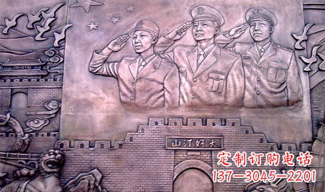 大同献礼铜军人雕塑——赞美大好河山