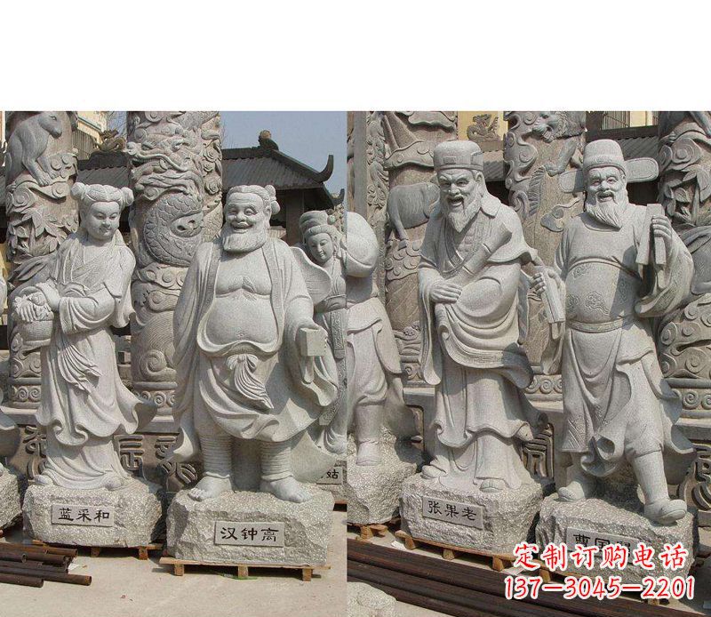 大同大理石八仙雕塑神秘的艺术之美