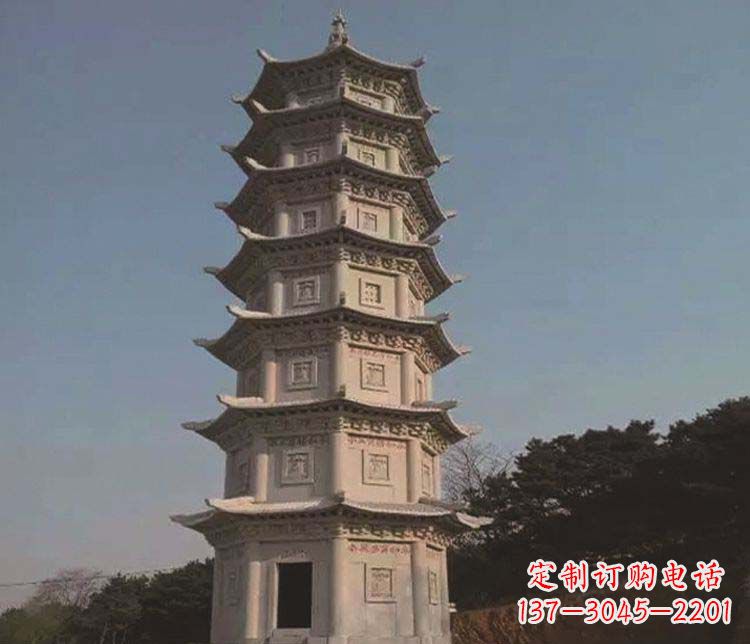大同宝塔雕塑大理石的艺术精品