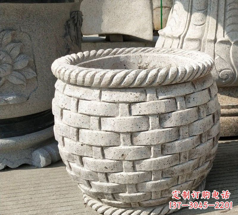 大同大理石雕塑水缸