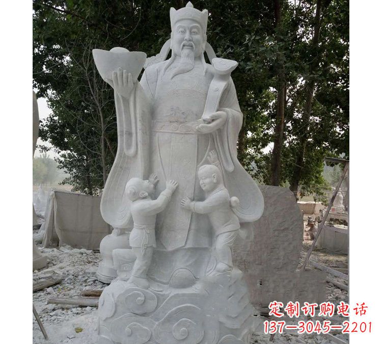 大同大理石财神雕像