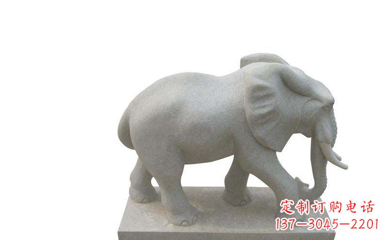 大同大理石大象公园动物石雕
