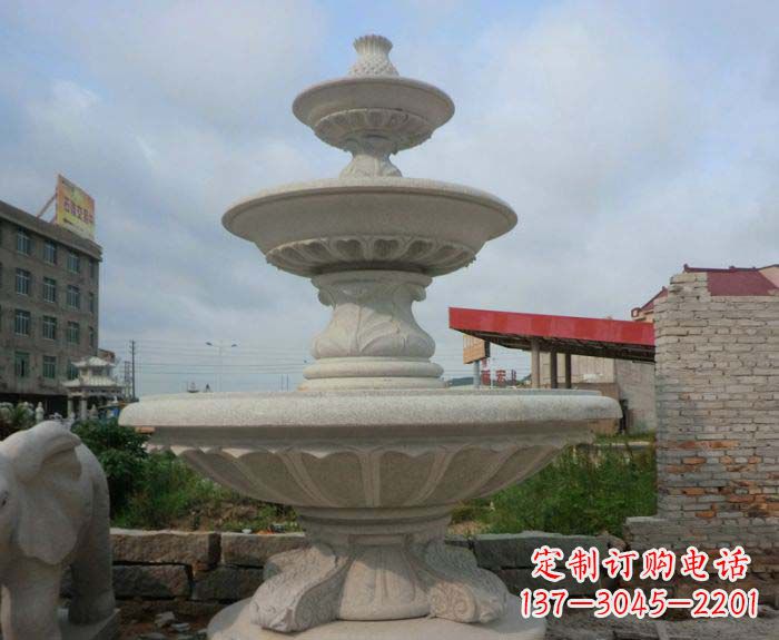 大同喷泉雕塑灵动精致的大理石美