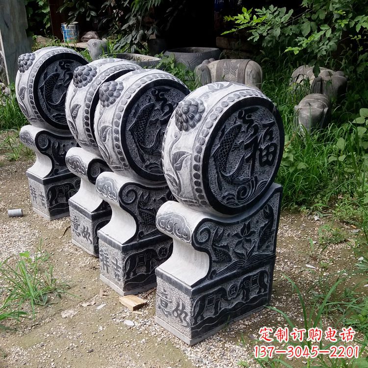 大同大理石雕门墩