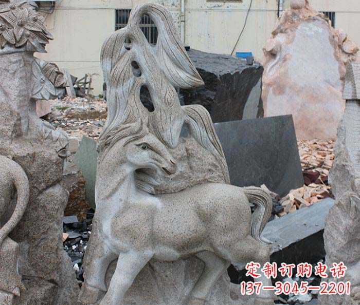 大同大理石动物雕塑丰富多彩的艺术品