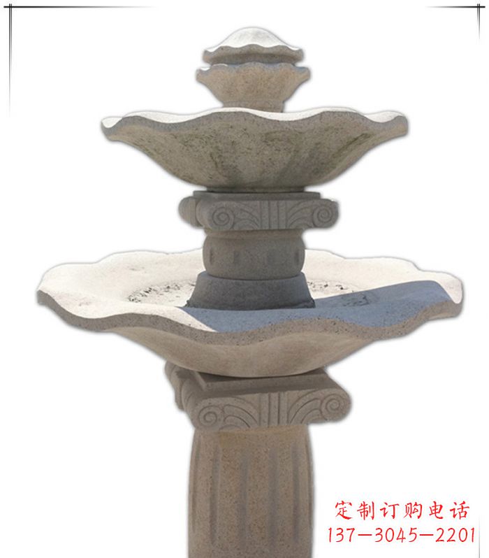大同大理石多层喷泉石雕精美绝伦的艺术形式