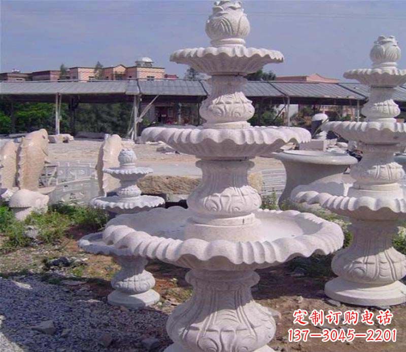 大同石雕喷泉展现精美的艺术灵感