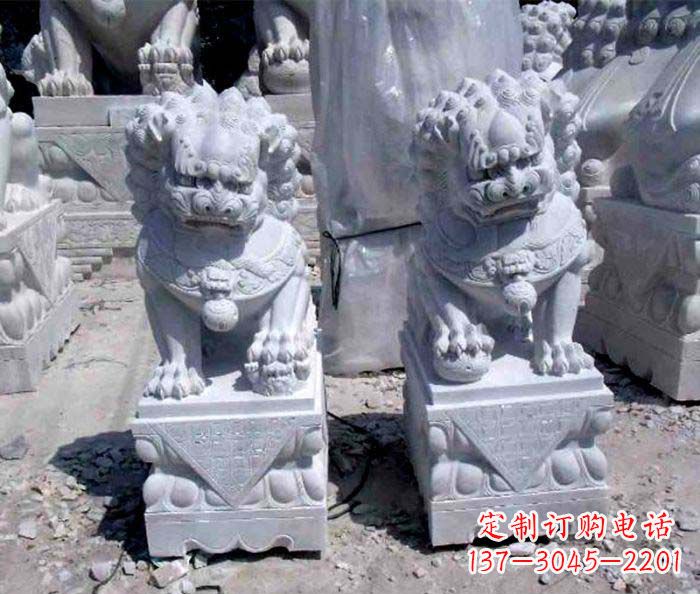 大同大理石仿古石狮子