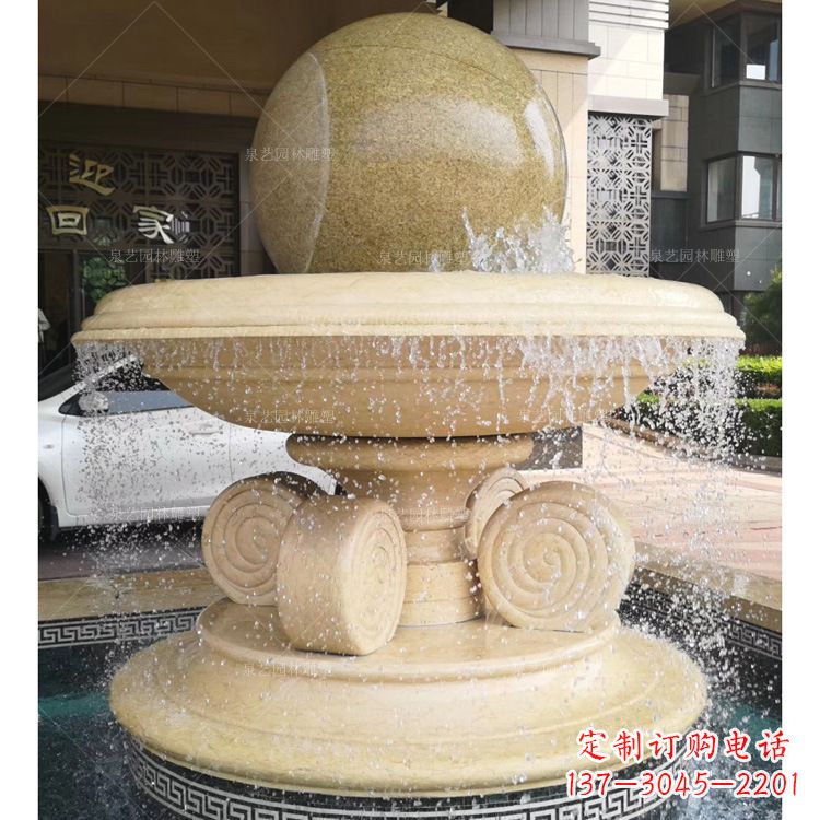 大同大理石风水球雕塑传承古老文化的象征